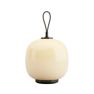 VL45 Radiohus Portable Bordlampe Messing/Glossy Pale Yellow - Louis Poulsen