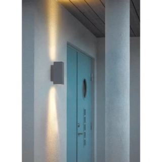 Sandvik Up/Down Væglampe Aluminium - Norlys 