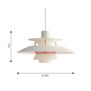 PH 5 Mini Pendel Moderne Hvid - Louis Poulsen