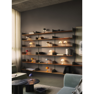Panthella 160 Portable Bordlampe V3 Chrome Opal Grey - Louis Poulsen