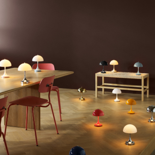 Panthella 160 Bordlampe Portable V3 Opal - Louis Poulsen 
