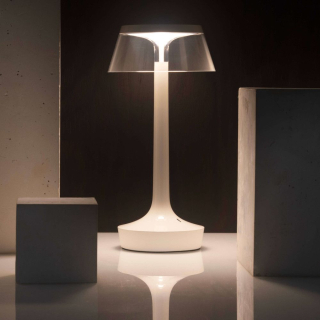 Bon Jour Unplugged Bordlampe - Hvid