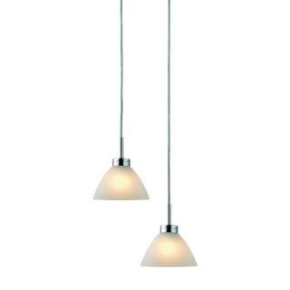 ARC PENDEL SÆT OPAL GLAS/KROM 