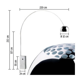 Arco Gulvlampe - Flos 