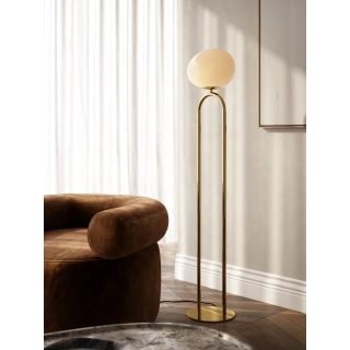 Shapes Gulvlampe Messing - Design For The People