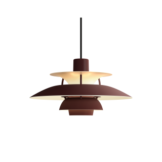PH 5 Mini Pendel Monokrom Burgundy - Louis Poulsen 