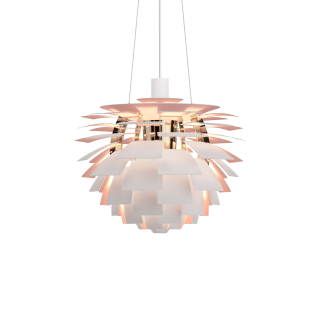 PH Artichoke Anniversary Ø48 Mat Hvid/ Pale Rose - Louis Poulsen