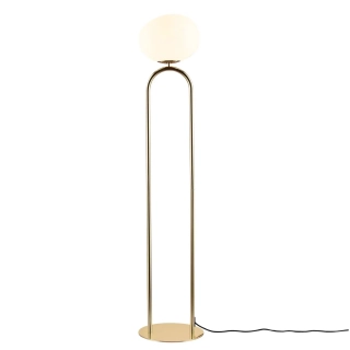 Shapes Gulvlampe Messing - Design For The People