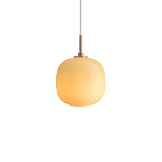 VL45 Radiohus Ø17,5 Messing/Amber Glas Pendel - Louis Poulsen 