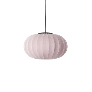 Knit-Wit Ø57 Light Pink Oval Pendant LED - Made By Hand