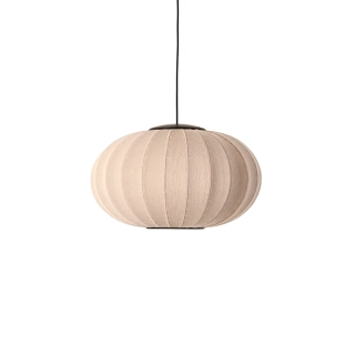 Knit-Wit Ø57 Sand-Stone Oval Pendant LED - Made By Hand