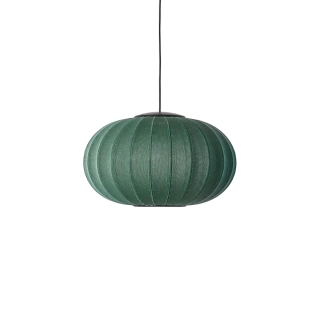 Knit-Wit Ø57 Tweed-Green Oval Pendant LED - Made By Hand