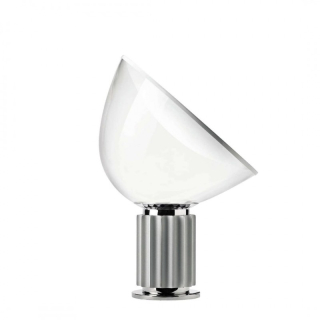 Taccia Bordlampe H:64cm - Akryl/Silver- Flos 